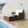 Sofá de jardín de ratán sintético marrón de vidaXL, Sofás de exterior - Ref: Foro24-43070, Precio: 374,79 €, Descuento: %