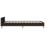 Estructura de cama con cabecero de tela negro 90x190 cm de , Camas y somieres - Ref: Foro24-3125100, Precio: 149,98 €, Descue...