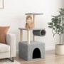Árbol rascador gatos con postes de sisal gris claro 109,5 cm en Mobiliario para gatos | Comprar online en Foru.es