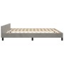 Estructura de cama con cabecero terciopelo gris claro 180x200cm de , Camas y somieres - Ref: Foro24-3125830, Precio: 210,50 €...