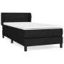 Box spring bed with black fabric mattress 90x190 cm by , Beds and slatted bases - Ref: Foro24-3126207, Price: 285,45 €, Disco...