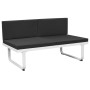 Set de muebles de jardín 5 piezas textilene aluminio negro de vidaXL, Conjuntos de jardín - Ref: Foro24-42814, Precio: 714,90...