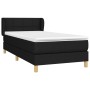 Cama box spring con colchón tela negro 90x200 cm de , Camas y somieres - Ref: Foro24-3126775, Precio: 299,66 €, Descuento: %