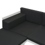 Set de muebles de jardín 5 piezas textilene aluminio negro de vidaXL, Conjuntos de jardín - Ref: Foro24-42814, Precio: 714,90...