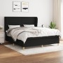 Cama box spring con colchón tela negro 180x200 cm de , Camas y somieres - Ref: Foro24-3128623, Precio: 667,15 €, Descuento: %