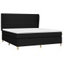 Cama box spring con colchón tela negro 180x200 cm de , Camas y somieres - Ref: Foro24-3128623, Precio: 667,15 €, Descuento: %