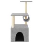 Árbol rascador gatos con postes de sisal gris claro 109,5 cm en Mobiliario para gatos | Comprar online en Foru.es