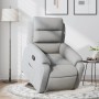Sillón reclinable elevable de tela gris claro en Sillones | Comprar online en Foru.es