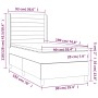 Cama box spring con colchón cuero sintético negro 90x190 cm de , Camas y somieres - Ref: Foro24-3132713, Precio: 317,81 €, De...