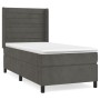 Cama box spring con colchón terciopelo gris oscuro 90x200 cm de , Camas y somieres - Ref: Foro24-3132718, Precio: 323,52 €, D...