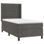 Cama box spring con colchón terciopelo gris oscuro 90x200 cm de , Camas y somieres - Ref: Foro24-3132718, Precio: 323,52 €, D...
