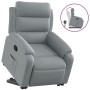 Sillón reclinable elevable de tela gris claro en Sillones | Comprar online en Foru.es