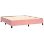 Cama box spring con colchón terciopelo rosa 180x200 cm de , Camas y somieres - Ref: Foro24-3132758, Precio: 563,29 €, Descuen...