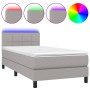Cama box spring colchón y luces LED tela gris claro 80x200 cm de , Camas y somieres - Ref: Foro24-3133109, Precio: 280,73 €, ...