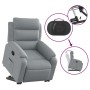 Sillón reclinable elevable de tela gris claro en Sillones | Comprar online en Foru.es