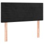 Cama box spring colchón y LED terciopelo negro 90x200 cm de , Camas y somieres - Ref: Foro24-3134443, Precio: 288,50 €, Descu...