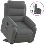 Sillón reclinable elevable de tela gris oscuro en Sillones | Comprar online en Foru.es