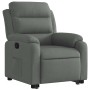 Sillón reclinable elevable de tela gris oscuro en Sillones | Comprar online en Foru.es