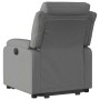 Sillón reclinable elevable de tela gris oscuro en Sillones | Comprar online en Foru.es