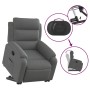 Sillón reclinable elevable de tela gris oscuro en Sillones | Comprar online en Foru.es