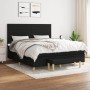 Cama box spring con colchón tela negro 180x200 cm de , Camas y somieres - Ref: Foro24-3137255, Precio: 687,00 €, Descuento: %