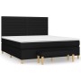 Cama box spring con colchón tela negro 180x200 cm de , Camas y somieres - Ref: Foro24-3137255, Precio: 687,00 €, Descuento: %