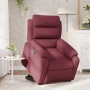 Sillón reclinable elevable tela rojo tinto en Sillones | Comprar online en Foru.es