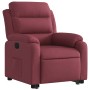 Sillón reclinable elevable tela rojo tinto en Sillones | Comprar online en Foru.es