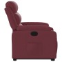 Sillón reclinable elevable tela rojo tinto en Sillones | Comprar online en Foru.es