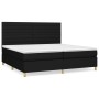 Cama box spring con colchón tela negro 200x200 cm de , Camas y somieres - Ref: Foro24-3142443, Precio: 685,53 €, Descuento: %