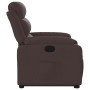 Sillón reclinable elevable tela marrón oscuro en Sillones | Comprar online en Foru.es