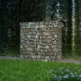 Gabion wall basket galvanized steel 100x50x100 cm by vidaXL, fence panels - Ref: Foro24-142550, Price: 58,02 €, Discount: %