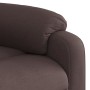 Sillón reclinable elevable tela marrón oscuro en Sillones | Comprar online en Foru.es