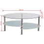 Mesa de centro de vidrio con diseño exclusivo blanca de , Mesas de centro - Ref: Foro24-240508, Precio: 75,98 €, Descuento: %