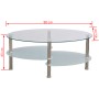 Mesa de centro de vidrio con diseño exclusivo blanca de , Mesas de centro - Ref: Foro24-240508, Precio: 78,80 €, Descuento: %