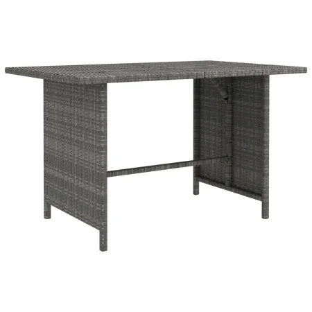 Mesa de jardín de ratán sintético gris 110x70x65 cm de , Sofás modulares de exterior - Ref: Foro24-313497, Precio: 140,46 €, ...