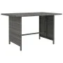 Mesa de jardín de ratán sintético gris 110x70x65 cm de , Sofás modulares de exterior - Ref: Foro24-313497, Precio: 140,46 €, ...