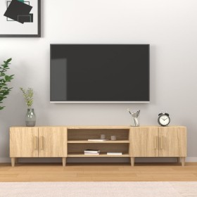 Mueble para TV madera contrachapada roble Sonoma 180x31,5x40 cm de , Muebles TV - Ref: Foro24-816259, Precio: 113,84 €, Descu...