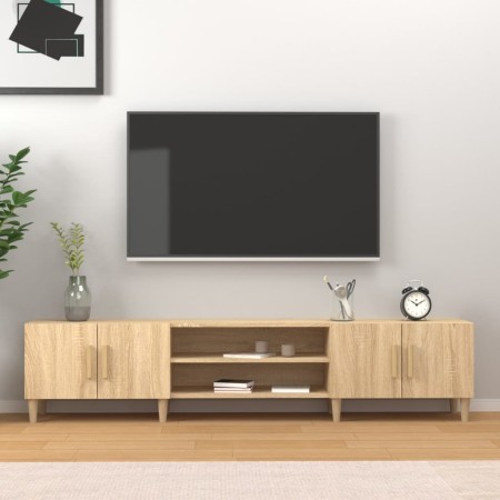 Mueble para TV madera contrachapada roble Sonoma 180x31,5x40 cm de , Muebles TV - Ref: Foro24-816259, Precio: 113,84 €, Descu...