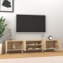 Mueble para TV madera contrachapada roble Sonoma 180x31,5x40 cm de , Muebles TV - Ref: Foro24-816259, Precio: 113,84 €, Descu...