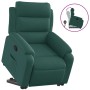 Sillón reclinable elevable tela verde oscuro en Sillones | Comprar online en Foru.es