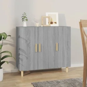 Aparador de madera de ingeniería gris Sonoma 90x34x80 cm de , Aparadores - Ref: Foro24-817460, Precio: 79,32 €, Descuento: %