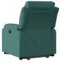 Sillón reclinable elevable tela verde oscuro en Sillones | Comprar online en Foru.es