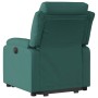 Sillón reclinable elevable tela verde oscuro en Sillones | Comprar online en Foru.es