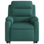 Sillón reclinable elevable tela verde oscuro en Sillones | Comprar online en Foru.es