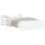 Estructura de cama con cabecero piecero blanco 120x190 cm de , Camas y somieres - Ref: Foro24-3203775, Precio: 114,45 €, Desc...