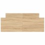 Estructura de cama con cabecero piecero roble Sonoma 120x190 cm de , Camas y somieres - Ref: Foro24-3203777, Precio: 140,98 €...