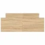 Estructura de cama con cabecero piecero roble Sonoma 120x190 cm de , Camas y somieres - Ref: Foro24-3203777, Precio: 141,29 €...