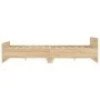 Estructura de cama con cabecero piecero roble Sonoma 120x190 cm de , Camas y somieres - Ref: Foro24-3203777, Precio: 141,29 €...