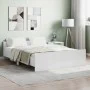 Estructura de cama con cabecero piecero blanco 135x190 cm de , Camas y somieres - Ref: Foro24-3203789, Precio: 114,35 €, Desc...